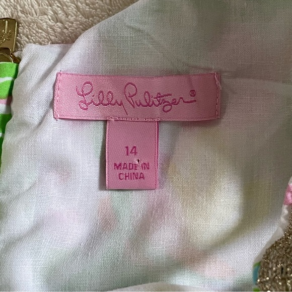 Lilly Pulitzer girls Sheath Dress Elephant ears print - Picture 4 of 8